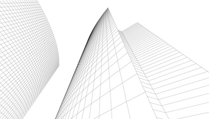 Fototapeta premium architecture building vector 3d illustration