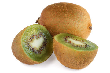 kiwi fruit isolated on white background