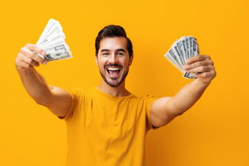 Man finance money business background dollar cash rich
