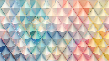 Triangular patterns in soft pastel colors forming an intriguing visual puzzle