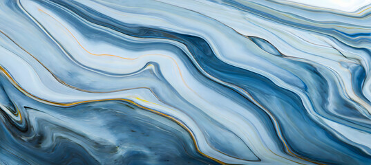 Obraz premium Marble ink colorful. Blue marble pattern texture abstract background. can be used for backgrond. Generative AI.