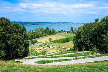 View of Lake Constance from Arenenberg in Salenstein, Switzerland