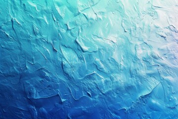 Obraz premium 青と白のパレットナイフの油絵（背景・抽象・グラデーション）