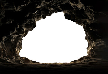 Cave View From Inside Isolated on Transparent Background
 - obrazy, fototapety, plakaty
