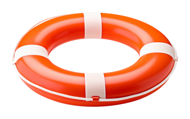 Life Preserver for Beach Summer Isolated on Transparent Background
