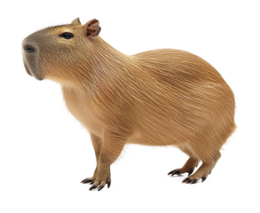 Capybara Isolated on Transparent Background
