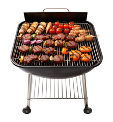 Barbecue Grilling on Griller Isolated on Transparent Background
