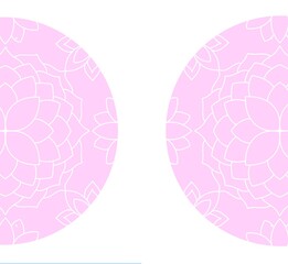 purple sphere with flowers white circle frame beauty woman girl nature