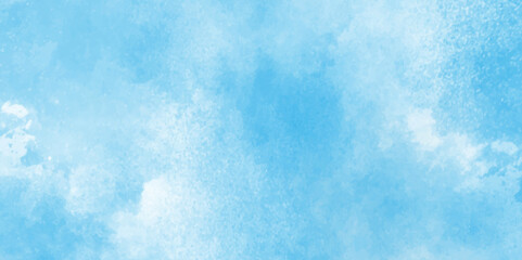 Abstract natural and shiny beautiful light blue cloudy sky, light sky or ocean blue watercolor abstract background, natural cloudy watercolor abstract painting background.