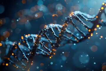 Human DNA strand - obrazy, fototapety, plakaty