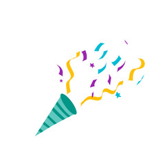 party popper confetti illustration