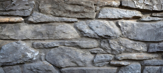 texture of a gray stone wall. Generative AI.