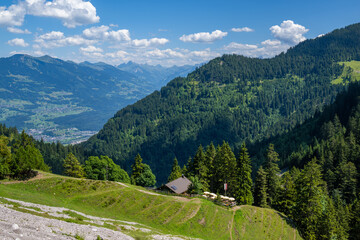 Sattlealpe in the Galina Valley, in the Walgau, State of Vorarlberg, Austria