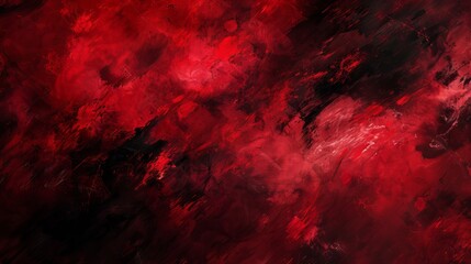 A broad background with deep crimson and black tones, creating a dramatic and abstract visual experience