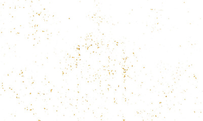 Abstract luxury golden confetti glitter and dust falling down on transparent background. Shiny glittering dust background. Vector illustration.