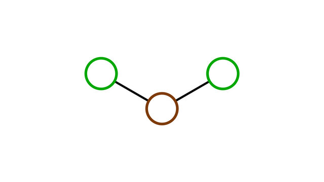 copper(ii) chloride molecule, structural chemical formula, ball-and-stick model, isolated image cupric chloride