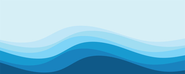 abstract blue wave background