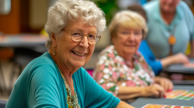 Retirees Embrace Bingo Entertainment - Powered by Adobe