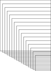 Square line dynamic shape. Geometric design elements