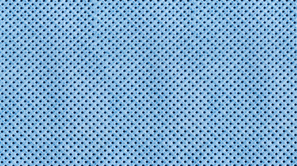 Texture of synthetic fiber with square perforation top view