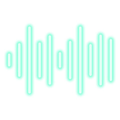 Neon Sound Wave Icon