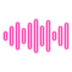 Neon Sound Wave Icon