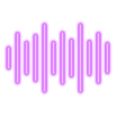 Neon Sound Wave Icon
