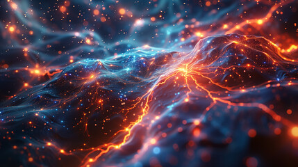 nebula background, neuron activation