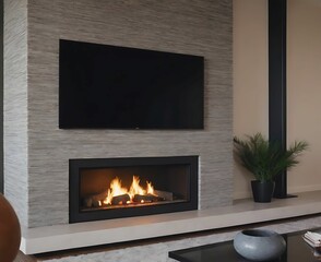 modern house fireplace fire1300