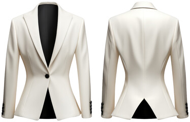 Classic Tuxedo Jacket , cut out transparent isolated on white background ,PNG file