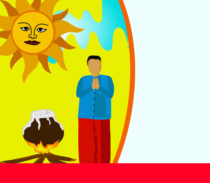 sinhala and tamil new year post in yeallow color and light blue color