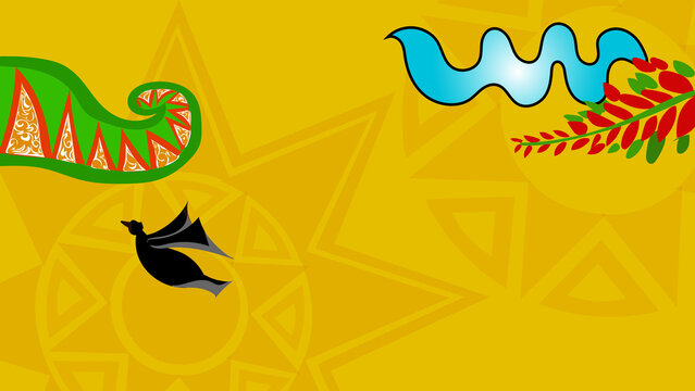 sinhala and tamil new year background in yellow color 