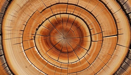Detail trunk of tree rings texture