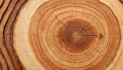 Detail trunk of tree rings texture