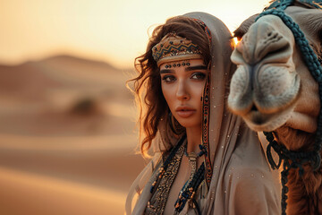 Women fashion bedouin style cinematic