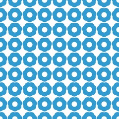 blue flower seamless pattern  white background