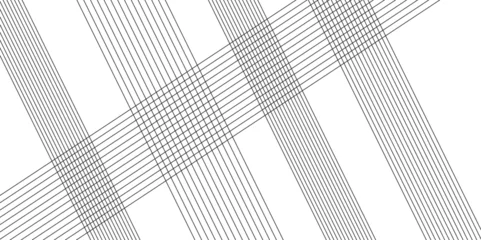 Foto op Canvas Trendy gray line abstract pattern high resolution illustration vector. Abstract background wave circle lines. elegant white striped. architecture geometric design. Thin dark lines on white  background © Chip Kidd