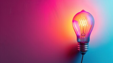 minimalist background of Bright idea for business growth