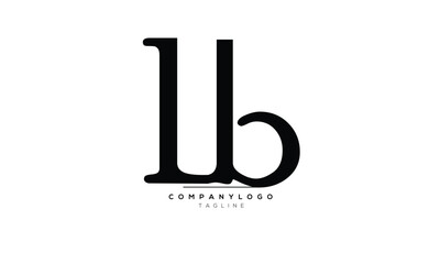 Alphabet letters Initials Monogram logo LB, LB INITIAL, LB letter