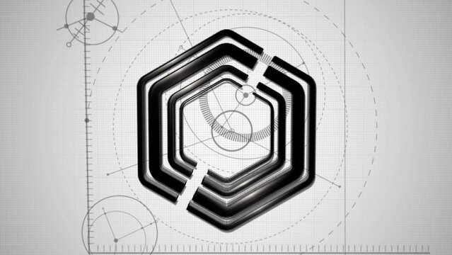 Technical Drawing Logo Reveal