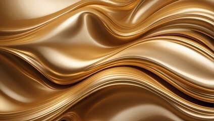 Obraz premium Golden waves abstract background. Luxury and royalty texture surface background