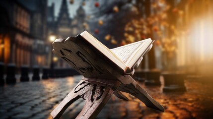 Islamic concept Holy Quran book