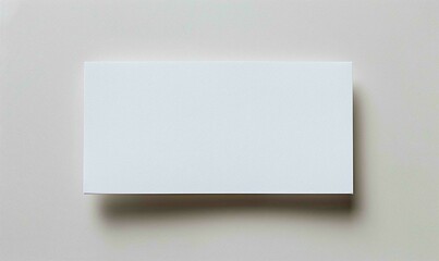 Blank white rectangle sheet of paper on clean white background