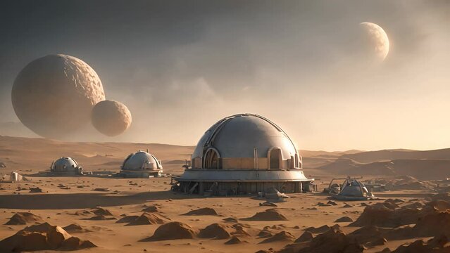 A colony on Mars