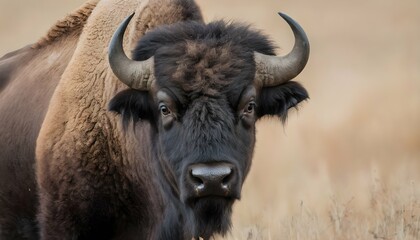 a-buffalo-staring-intently-at-the-viewer-