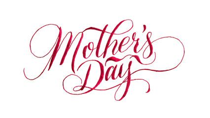 Naklejka na ściany i meble Mothers Day design with typography. Mothers Day greeting on transparent background