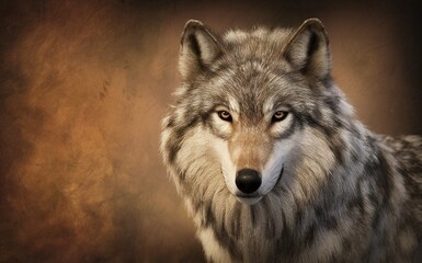Fototapeta premium close up of a wolf