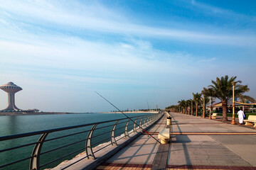 Al khobar Corniche Morning view. Khobar, Saudi Arabia.