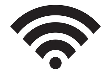 Wi-Fi sign icon. Network signal symbol. Vector - obrazy, fototapety, plakaty