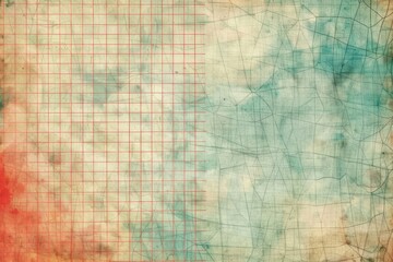 Fototapeta premium Classic graph paper grid design with a vintage color palette